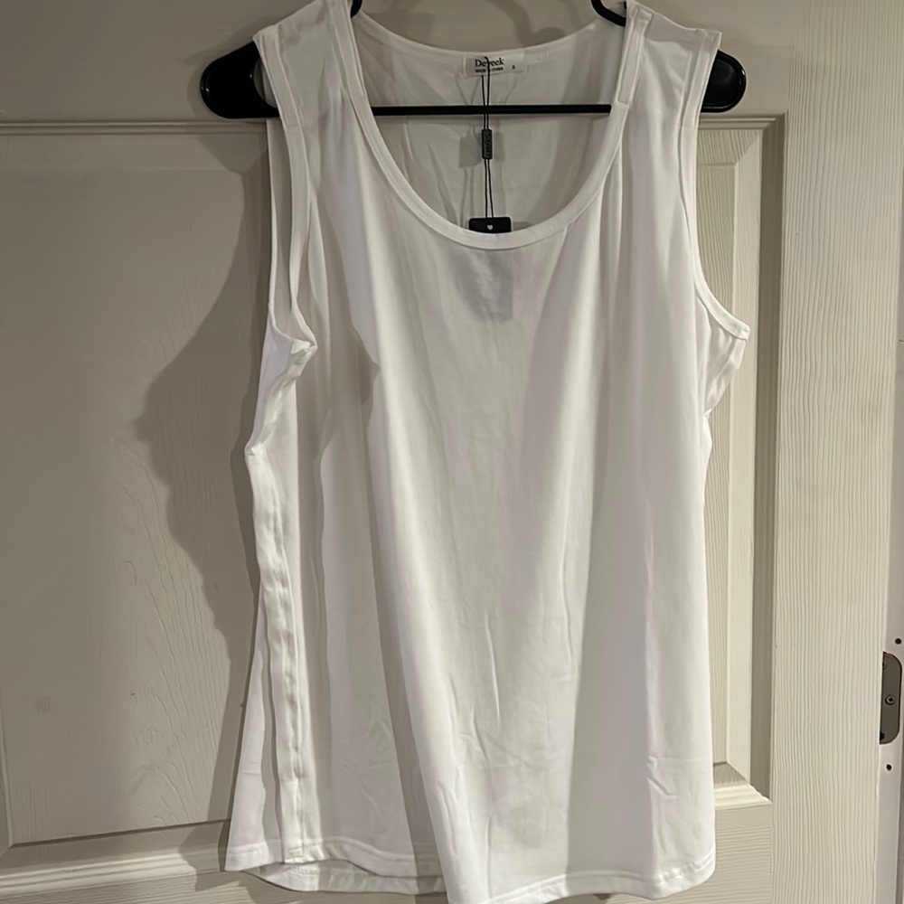 White tank top for easy breastfeeding